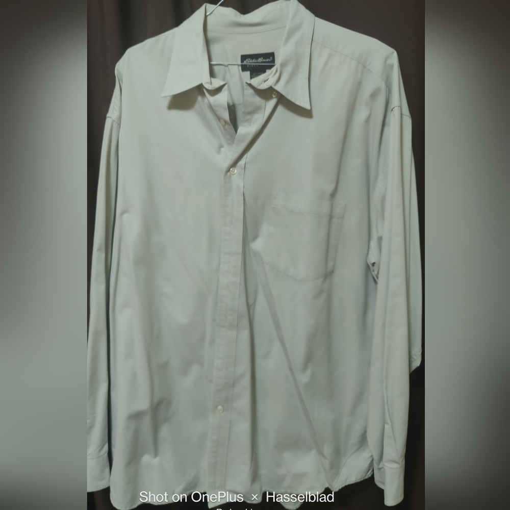 Eddie Bauer linen long sleeve shirt